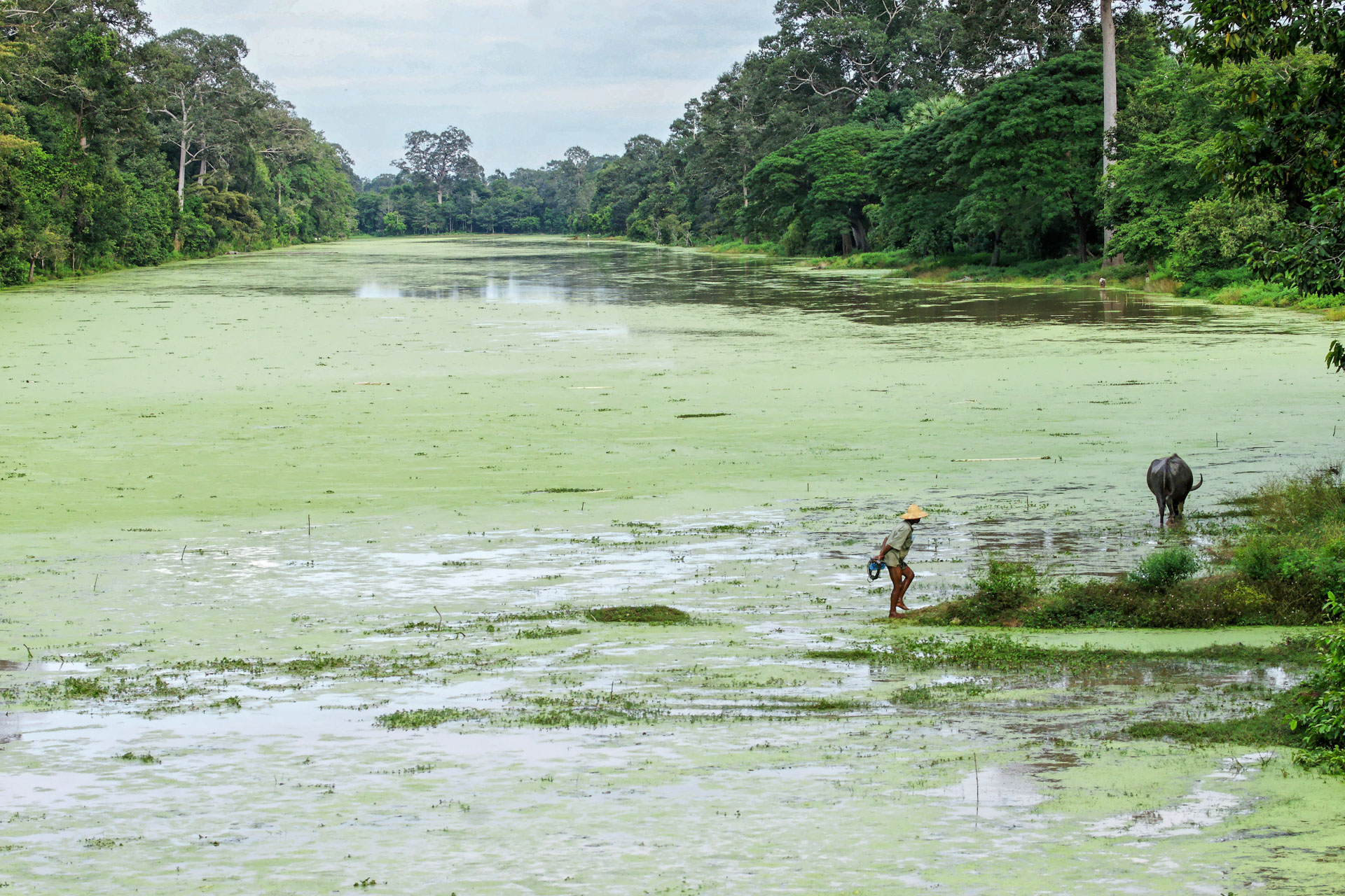 Am Südtor von Angkor Thom